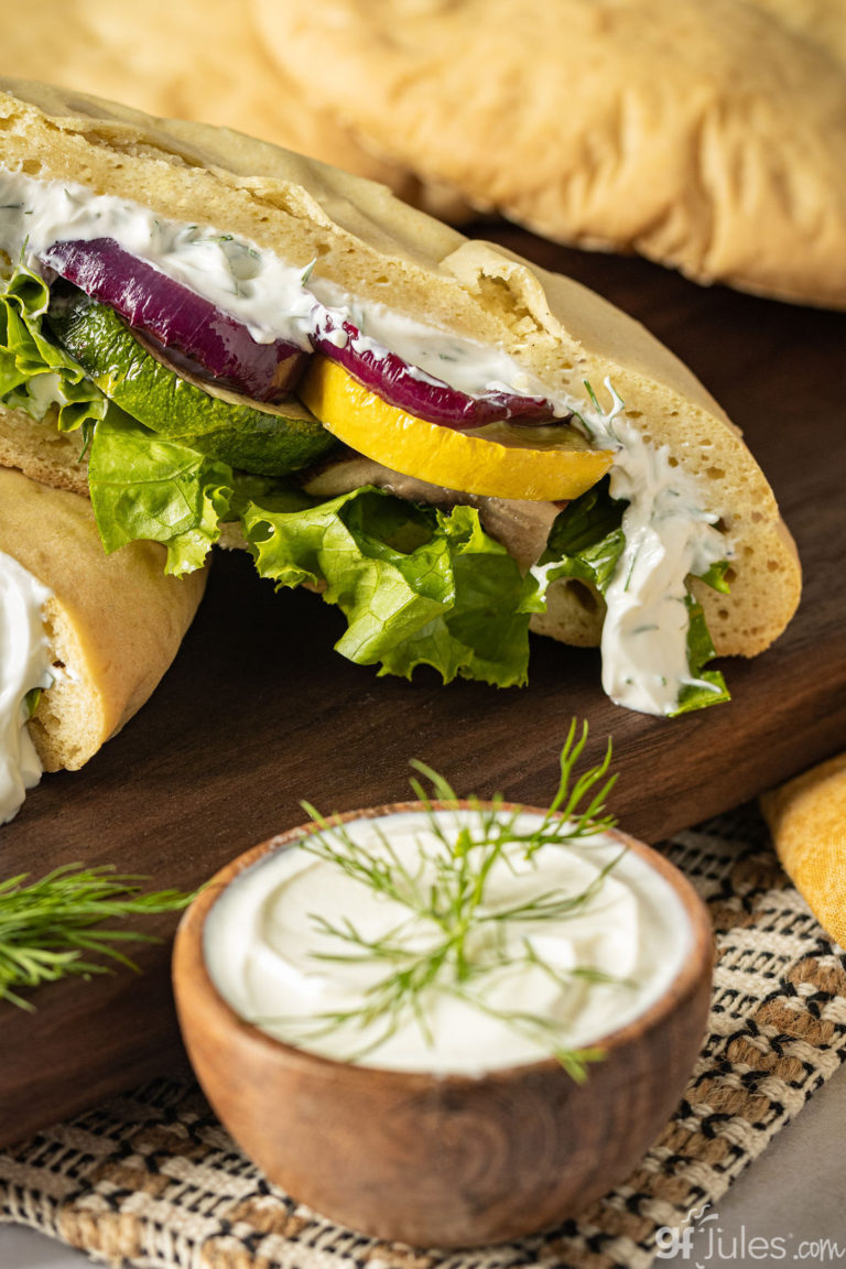 Gluten Free Pita or Flatbreads make 'em authentic w/gfJules!