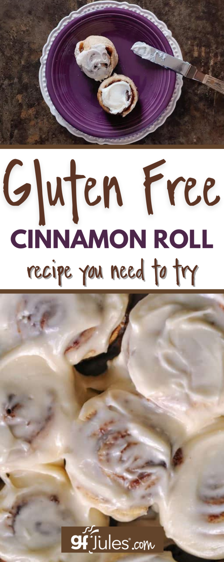 52 Minute Gluten Free Cinnamon Bun Recipe quick & easy with gfJules