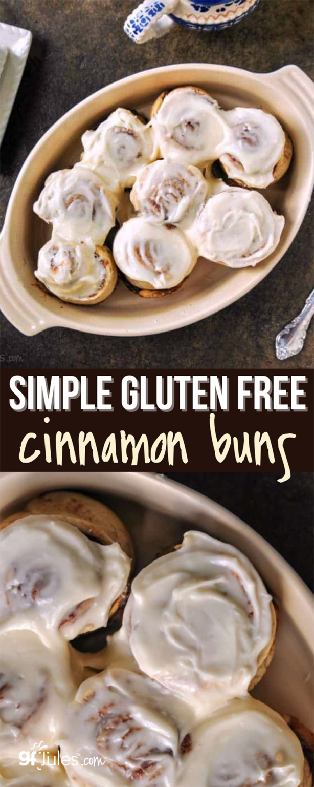 52 Minute Gluten Free Cinnamon Bun Recipe quick & easy with gfJules