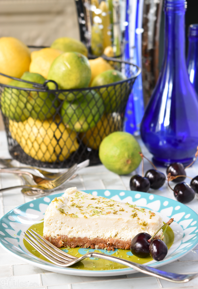 gluten free margarita cheesecake with cherries V |gfJules