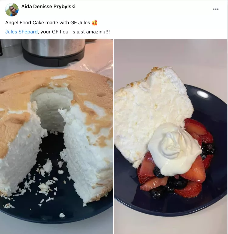 gluten free angel food cake from reader