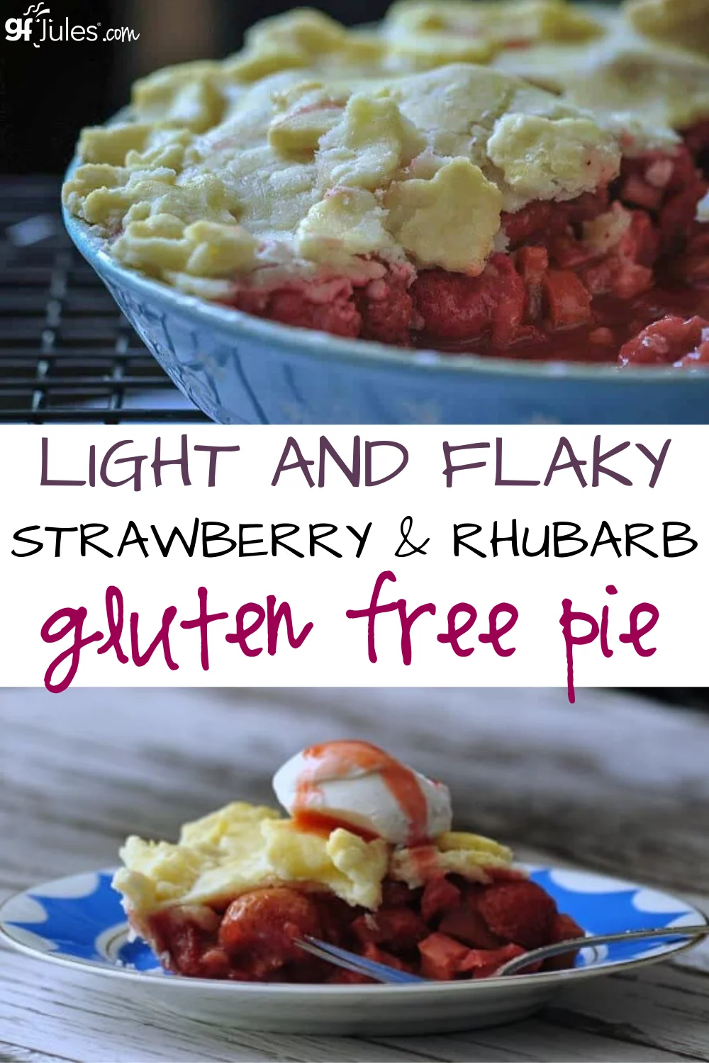 Strawberry Rhubarb GF Pie