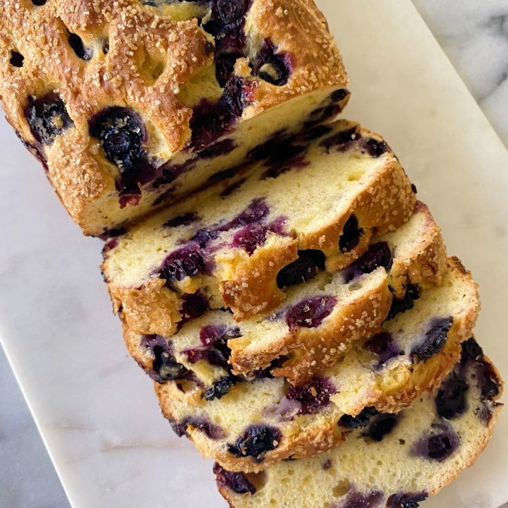 Gluten Free Lemon Blueberry Bread from Healthy Gluten Free Family.