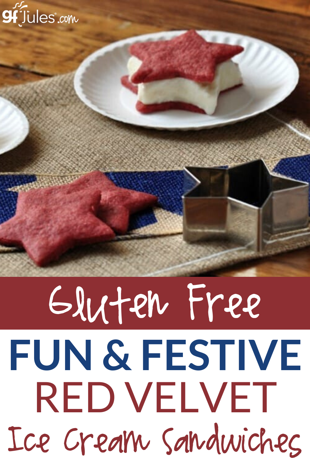 Gluten Free Red Velvet Cookies & Ice Cream Sandwiches