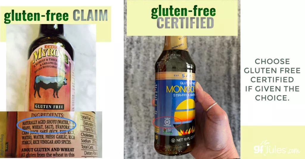 choose gluten free certified if given the choice