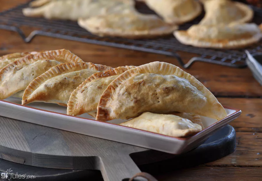 gluten free empanadas in line