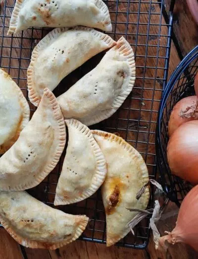 gluten free empanadas with onions