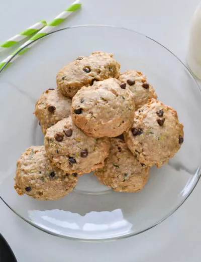 gluten free zucchini cookies plate| gfJules