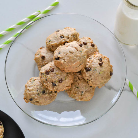 gluten free zucchini cookies plate| gfJules