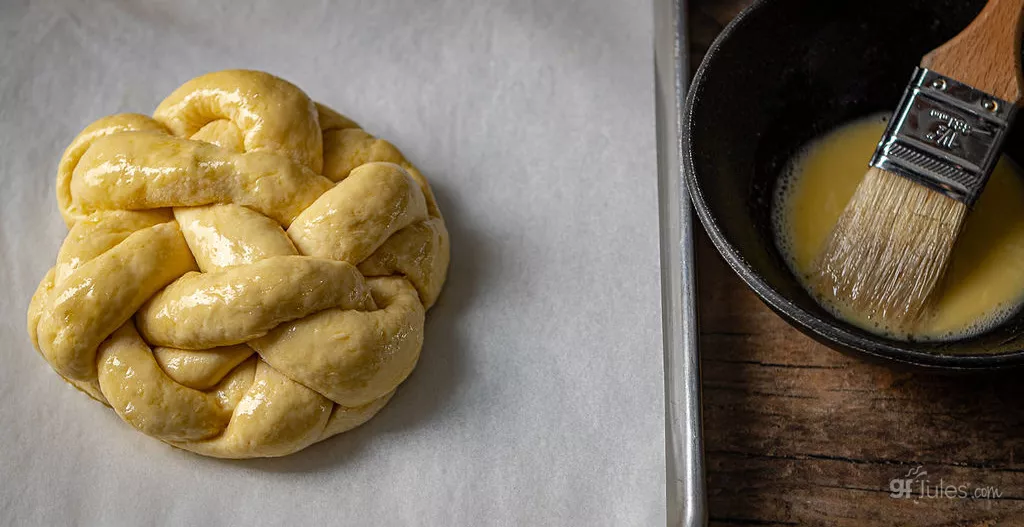 Gluten Free Challah made with gfJules Flour; Photograph by: R.Mora Photography.