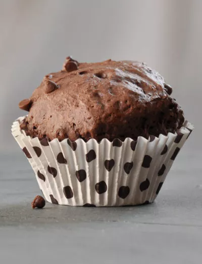 gluten free double chocolate muffins