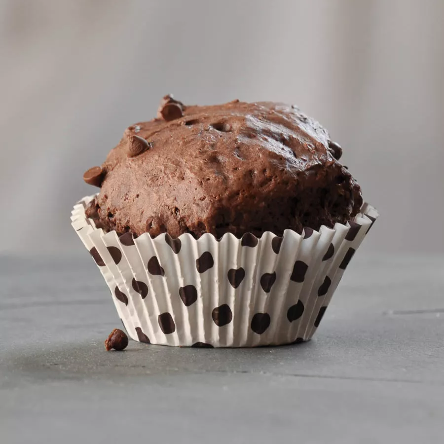 gluten free double chocolate muffins