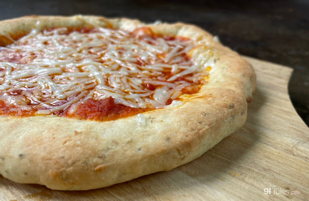gfJules gluten free pizza at 500F on stone (1)