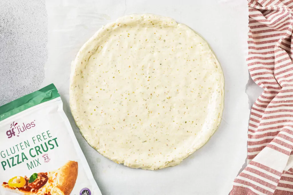 gluten free pizza dough spread