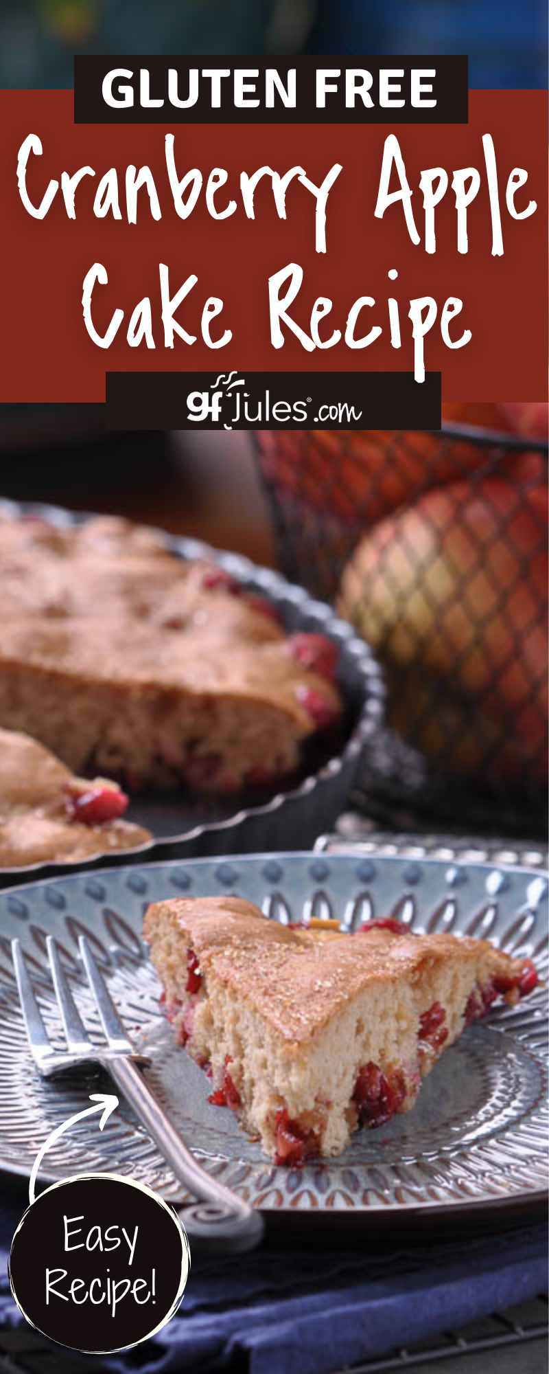 Gluten Free Cranberry Apple Cake Recipe