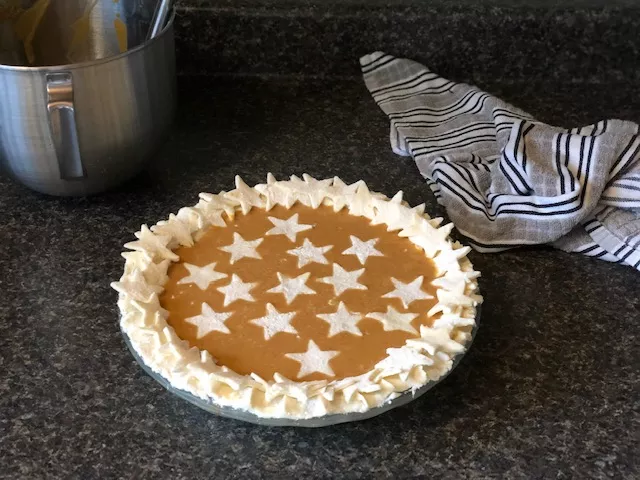 Gluten Free Pumpkin Pie with Stars