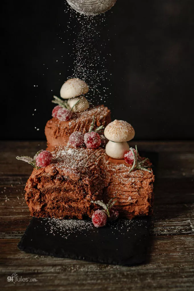 gfjules gluten free yule log cake