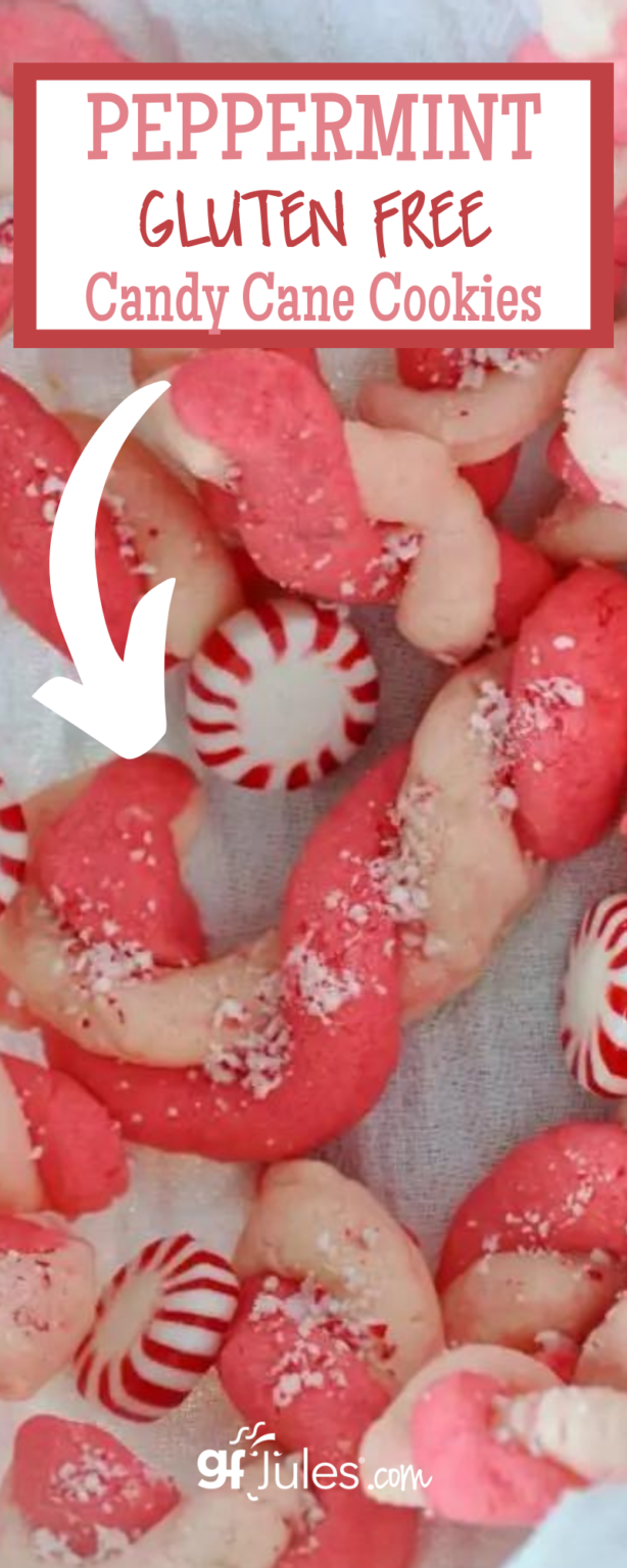 Gluten Free Candy Cane Cookies delicious holiday recipes gfJules