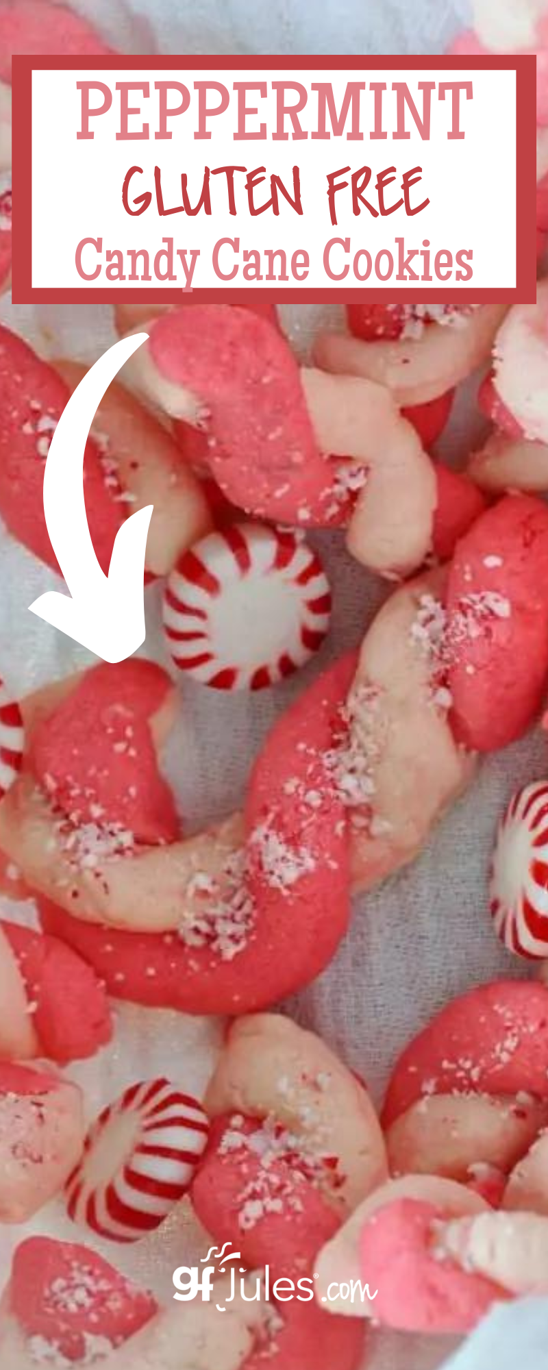 Peppermint Gluten Free Candy Cane Cookie