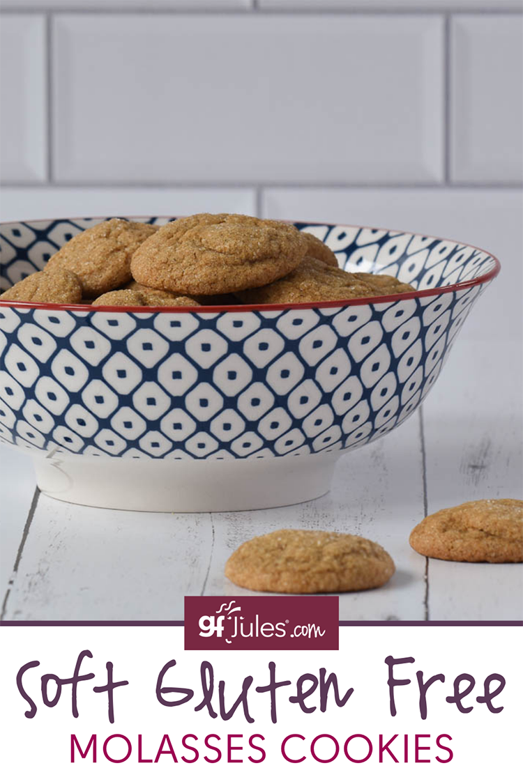 Soft Gluten Free Molasses Cookies