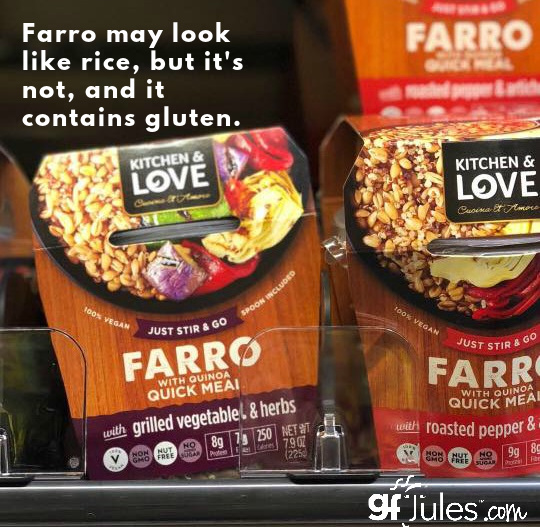 farro is not gluten free