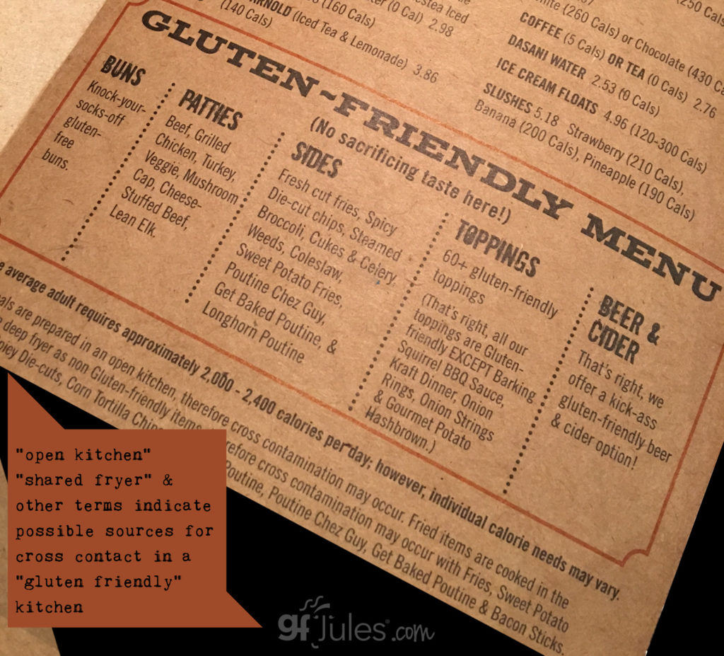gluten free friendly menu | gfJules 