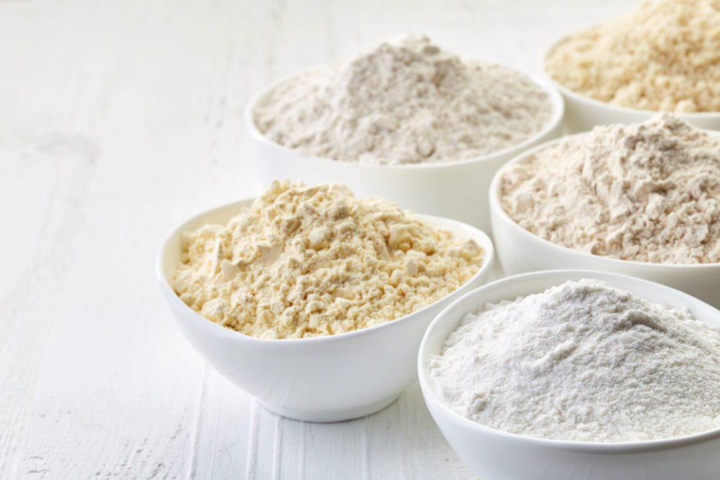 gluten free flour (chick peas, rice, buckwheat, amaranth seeds, almond)
