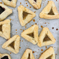 gluten free hamantaschen on tray