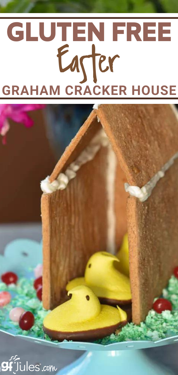 Gluten Free Easter Graham Cracker Houses PIN