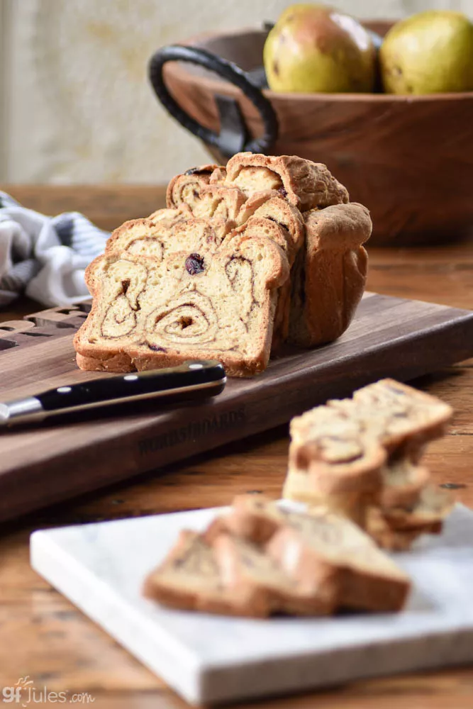 gluten free cinnamon bread beauty V | gfJules