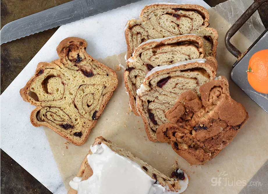 gluten free cinnamon roll bread with icing OH (1)