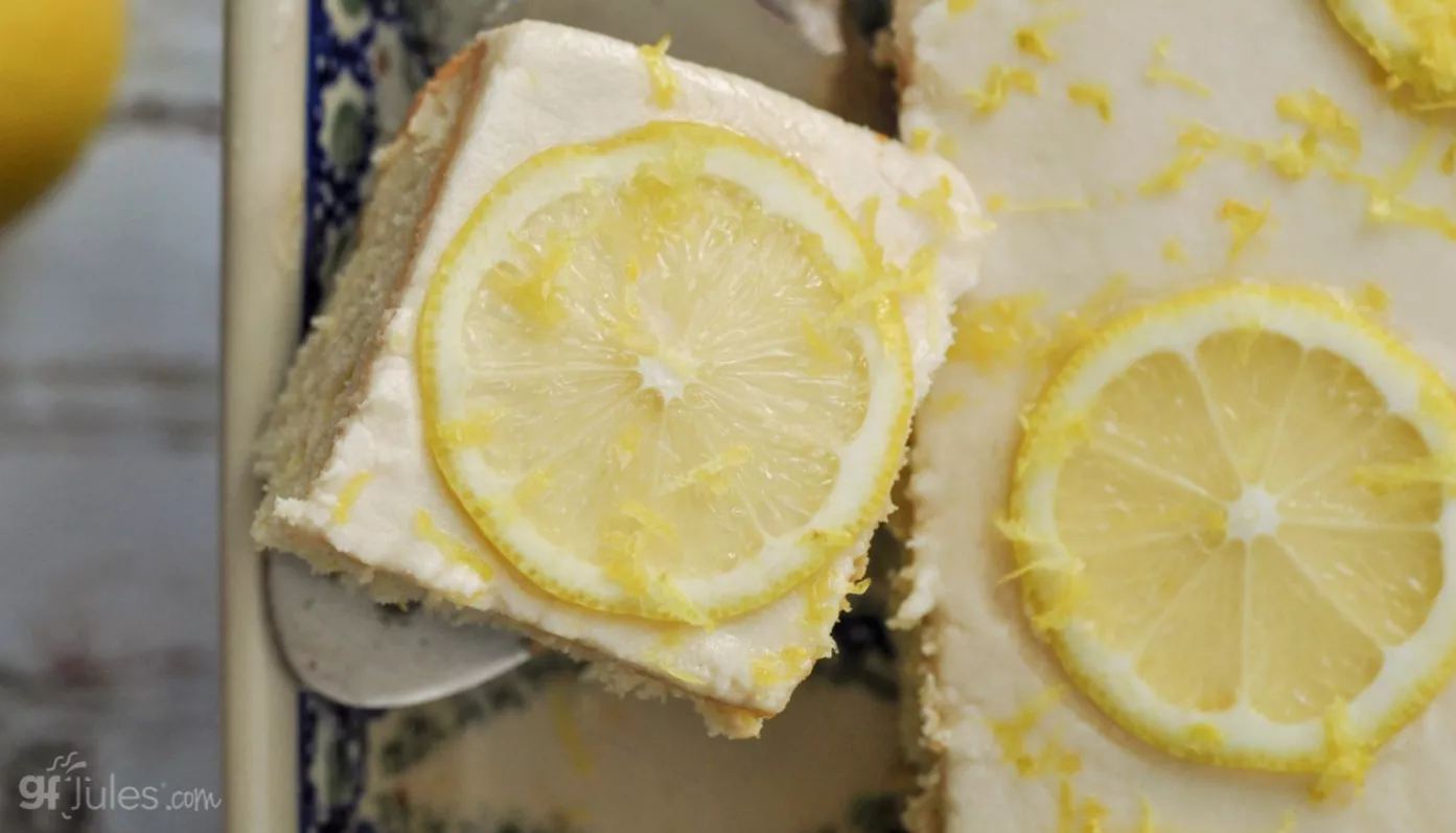 gluten free lemon buttercream sheet cake (1)