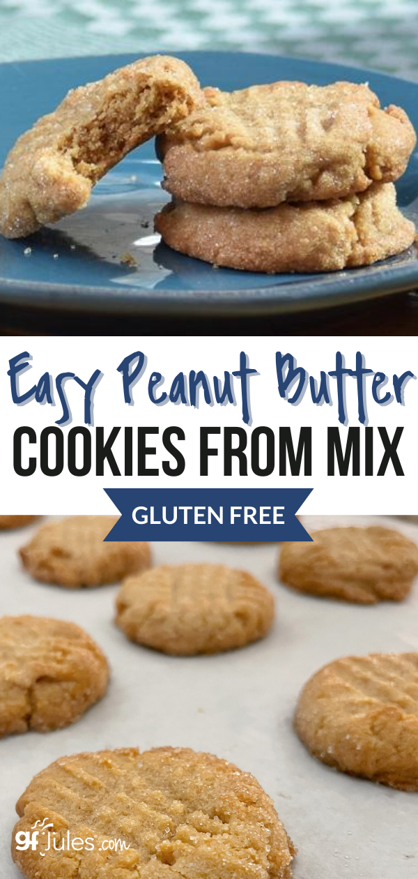 Easy Gluten Free Peanut Butter Cookies from Mix