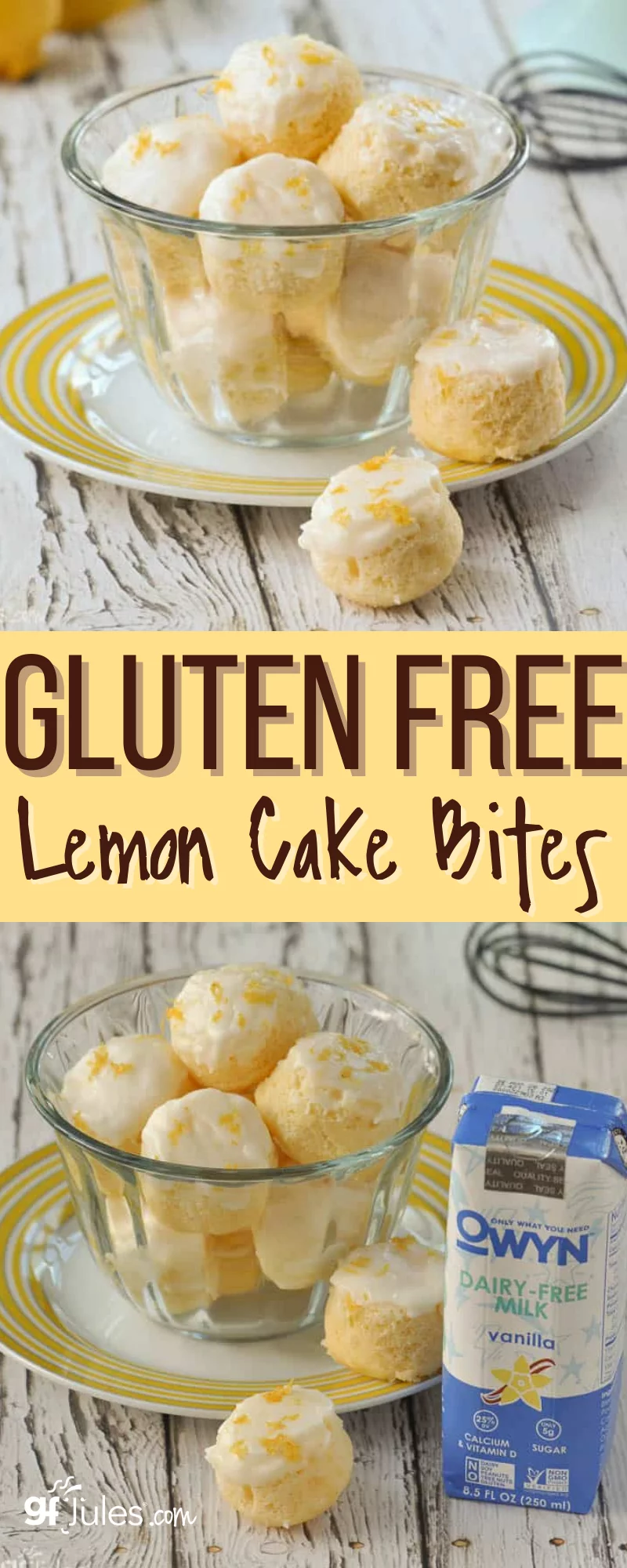 Gluten Free Lemon Cake Bites