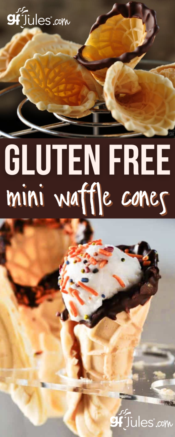Gluten Free Waffle Cones dairy free and vegan! summer recipe gfJules