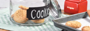 gluten free peanut butter cookie jar banner | gfJules