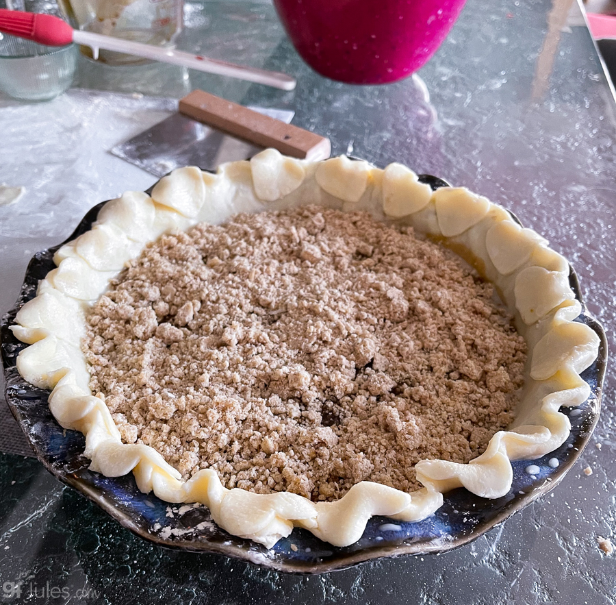 gluten free shoo fly pie making 2 | gfJules