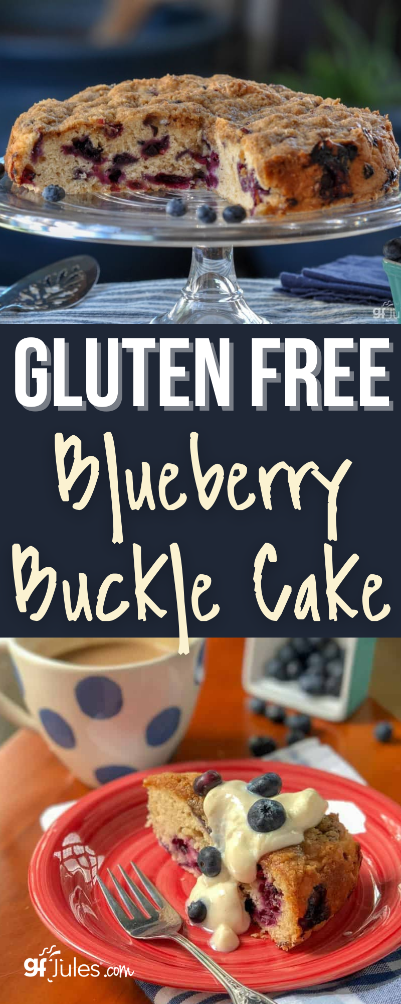 Gluten Free Blueberry Buckle Cake