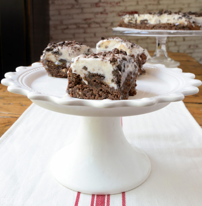 Gluten Free Cookies and Cream Brownie Sundae Bars gfJules 1 GF Blog