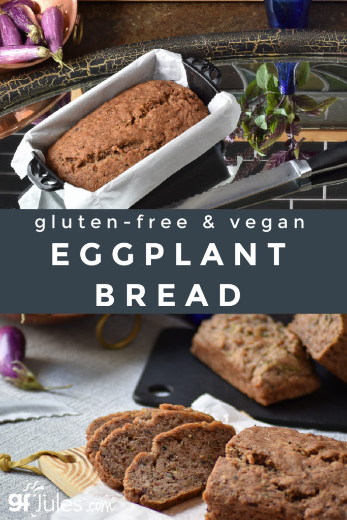 gluten free and vegan Eggplant Bread | gfJules