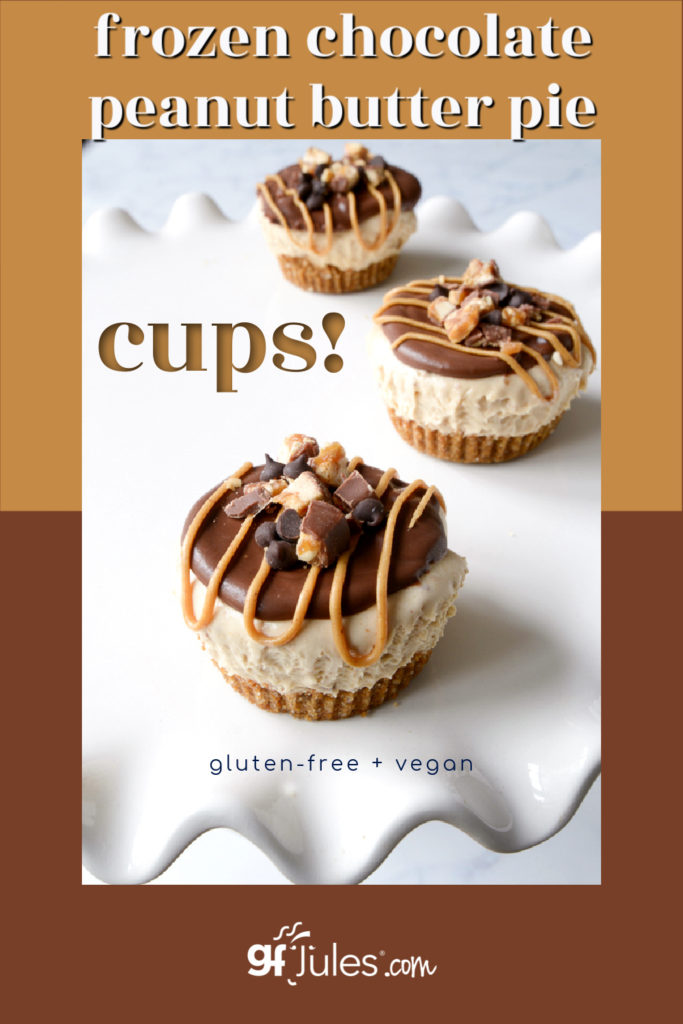 gluten free frozen peanut butter pie CUPS! | gfJules