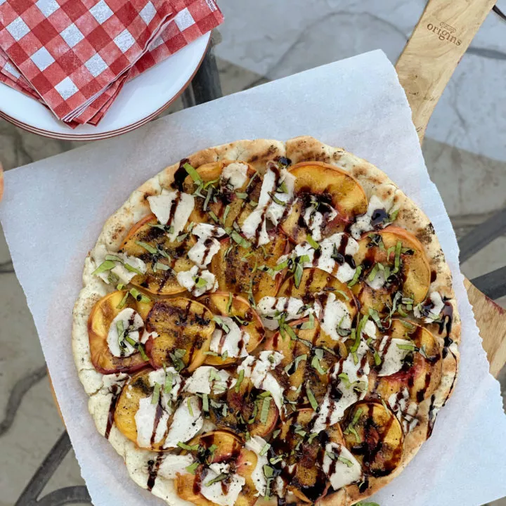 grilled peach pizza oh