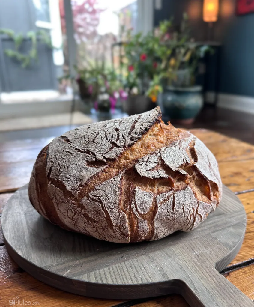 gluten free sourdough with ear