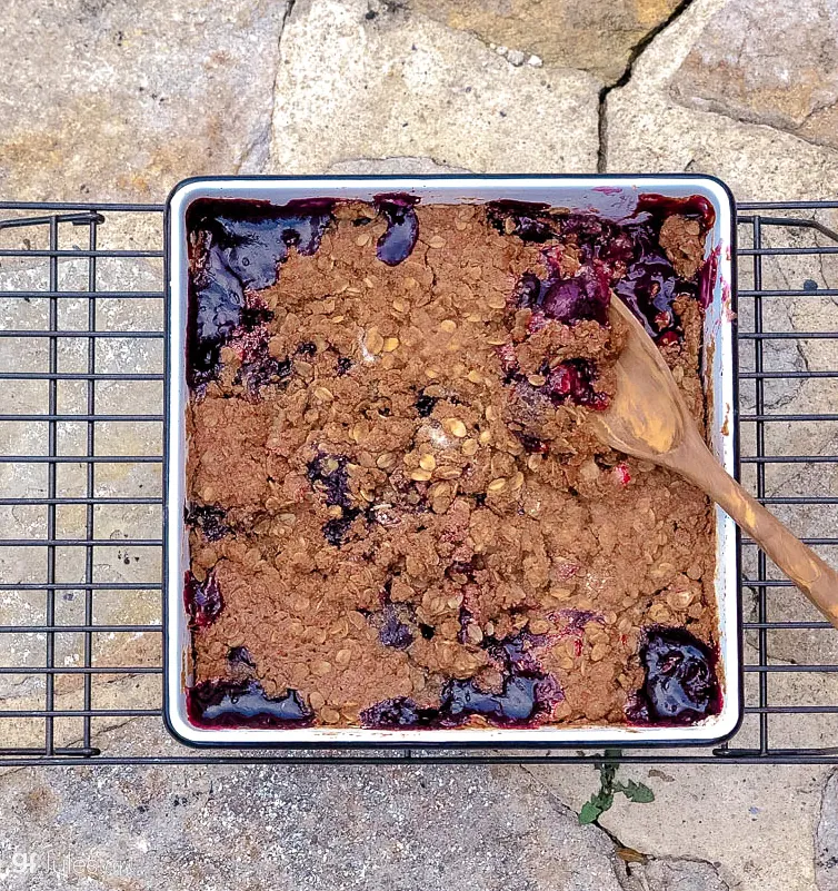 gluten free cherry crisp-2