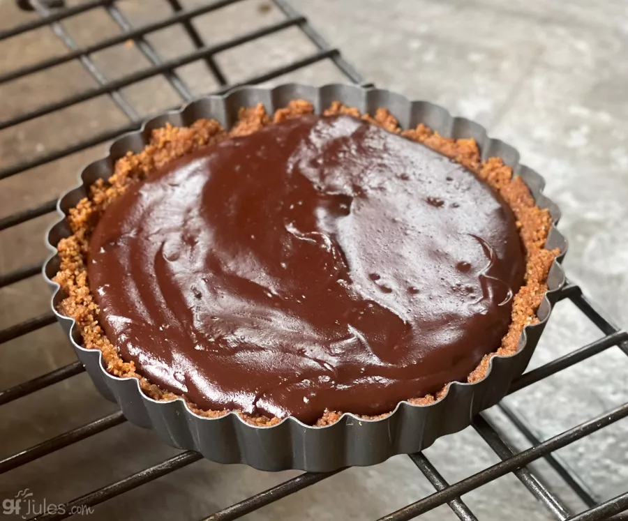 gluten free smores pie tart before baking | gfJules