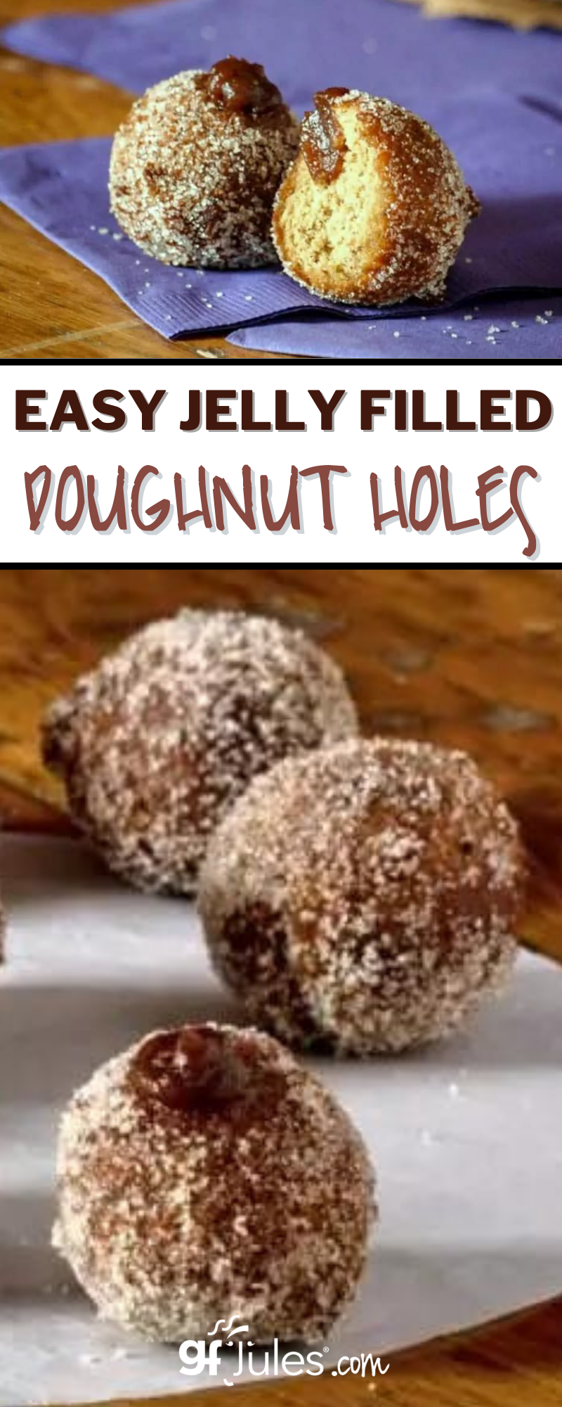 Easy Jelly Filled Doughnut Holes