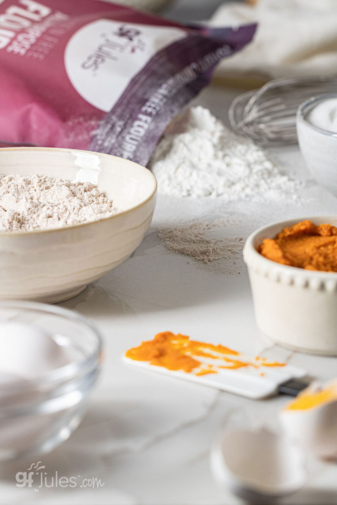 Gluten Free Pumpkin Roll ingredients; Photograph by: R.Mora Photography.