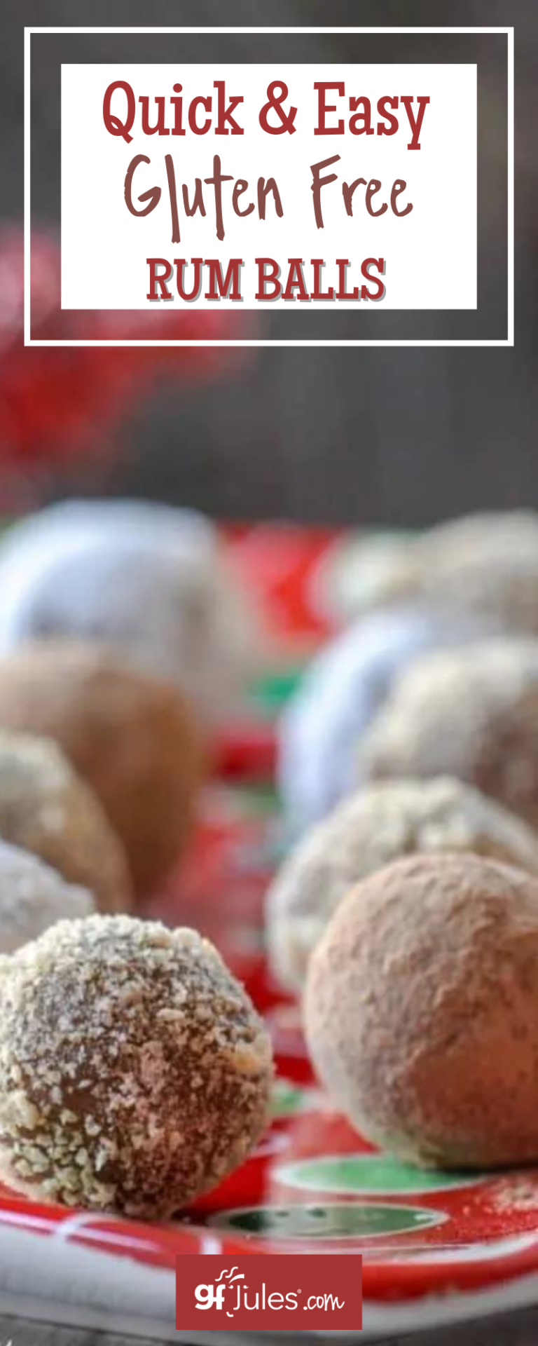 Easy Gluten Free Rum Balls Recipe only 6 ingredients! no bake & vegan