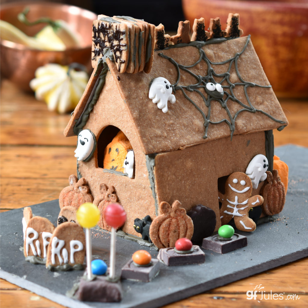 Gluten Free Halloween Gingerbread House | gfJules