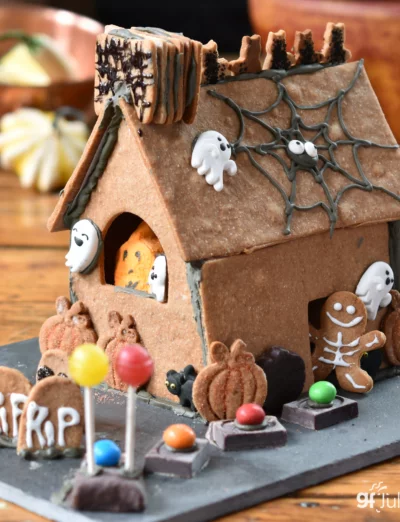 Gluten Free Halloween Gingerbread House | gfJules